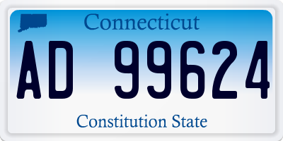 CT license plate AD99624