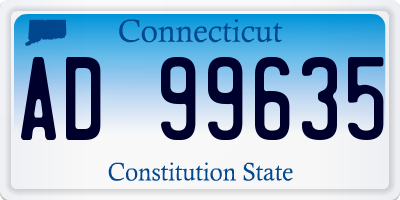 CT license plate AD99635