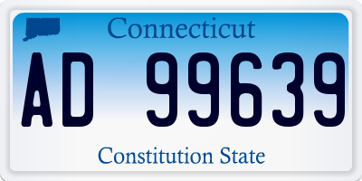 CT license plate AD99639