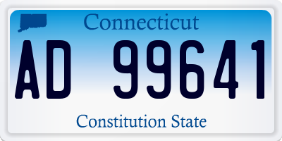 CT license plate AD99641