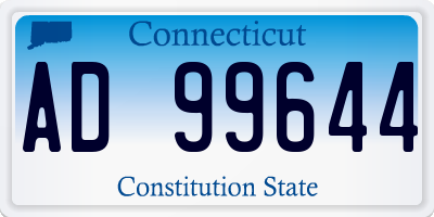 CT license plate AD99644