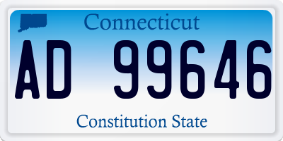 CT license plate AD99646