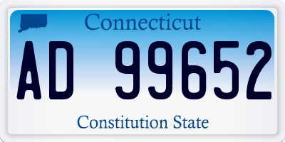 CT license plate AD99652