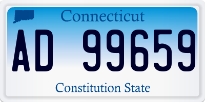 CT license plate AD99659
