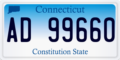 CT license plate AD99660