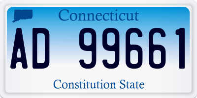 CT license plate AD99661