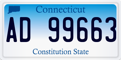 CT license plate AD99663