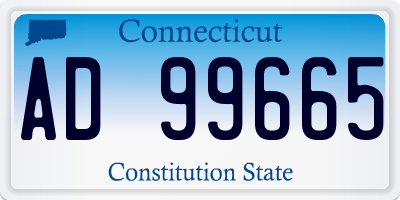 CT license plate AD99665