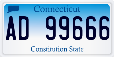 CT license plate AD99666