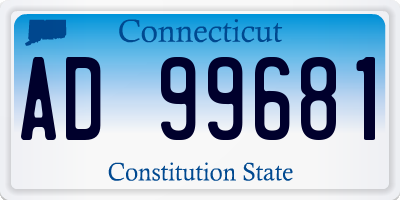 CT license plate AD99681