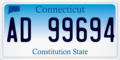CT license plate AD99694