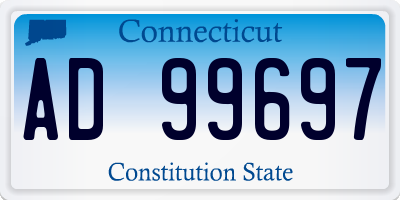 CT license plate AD99697