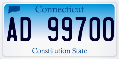 CT license plate AD99700