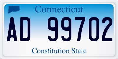 CT license plate AD99702