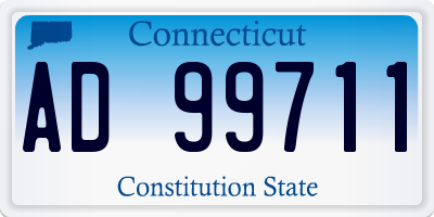 CT license plate AD99711