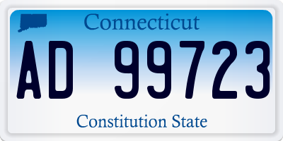CT license plate AD99723