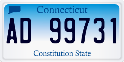 CT license plate AD99731