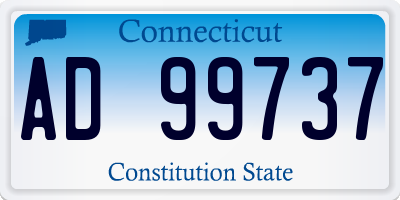 CT license plate AD99737