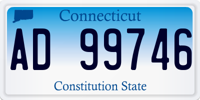 CT license plate AD99746