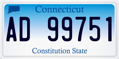 CT license plate AD99751