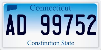 CT license plate AD99752