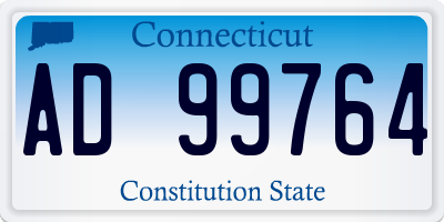 CT license plate AD99764
