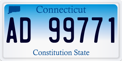 CT license plate AD99771