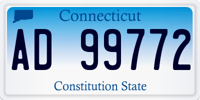 CT license plate AD99772