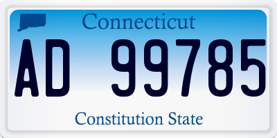 CT license plate AD99785