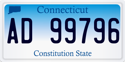CT license plate AD99796