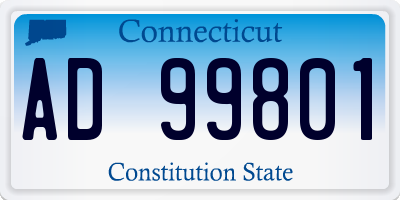 CT license plate AD99801