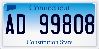 CT license plate AD99808