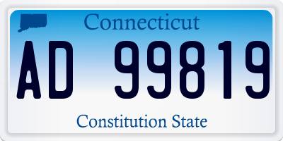 CT license plate AD99819