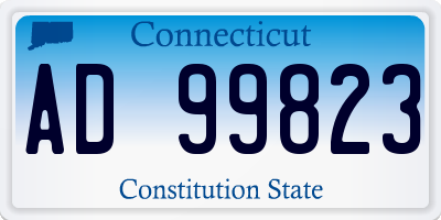 CT license plate AD99823