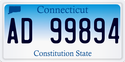CT license plate AD99894