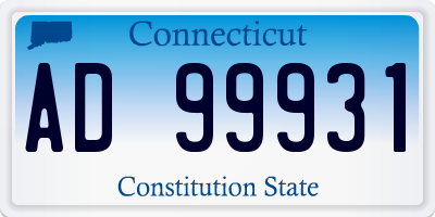 CT license plate AD99931