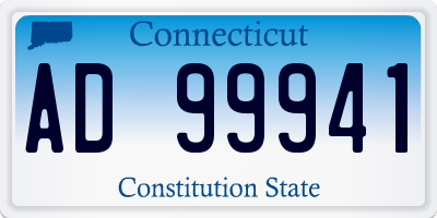 CT license plate AD99941