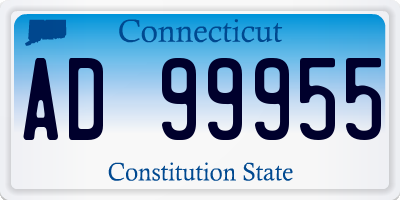 CT license plate AD99955