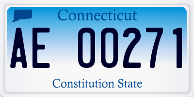 CT license plate AE00271