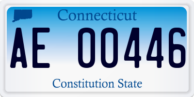 CT license plate AE00446