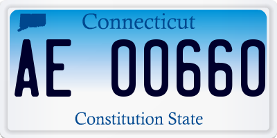 CT license plate AE00660