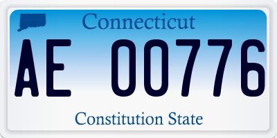 CT license plate AE00776