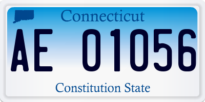 CT license plate AE01056