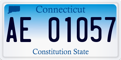 CT license plate AE01057