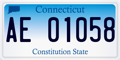 CT license plate AE01058