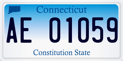 CT license plate AE01059