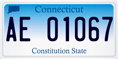 CT license plate AE01067