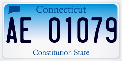 CT license plate AE01079