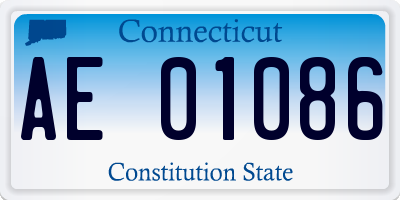 CT license plate AE01086