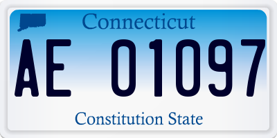 CT license plate AE01097